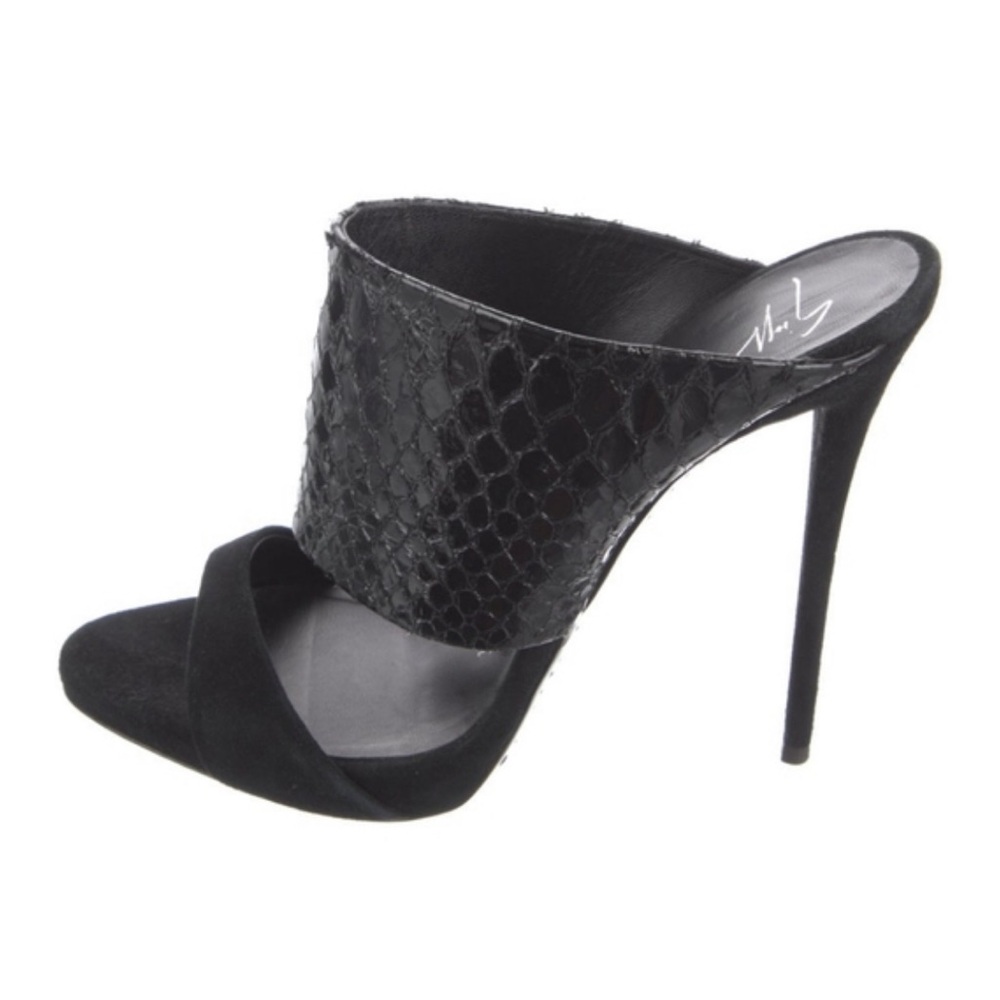 Giuseppe Zanotti SNAKESKIN SLIDES Miles 40 40.5 9 1/2 or 10